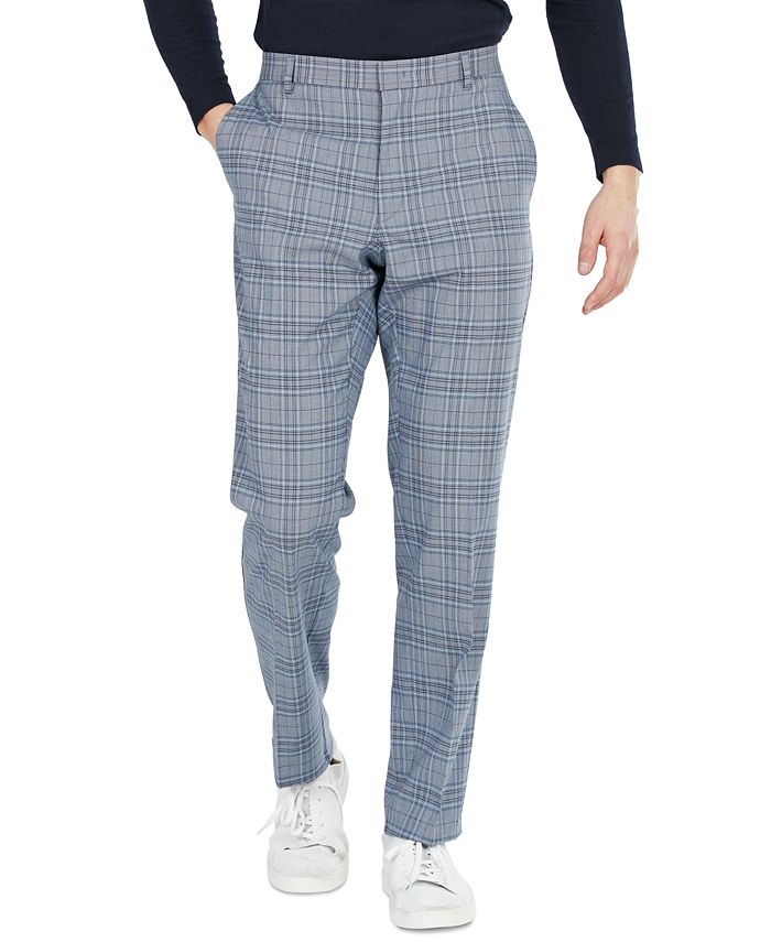 Hilfiger Men's Modern-Fit Stretch Plaid Suit Pants & Reviews - Pants - Men Macy's