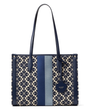 kate spade new yorkEverything Spade Flower Jacquard Stripe Large Tote