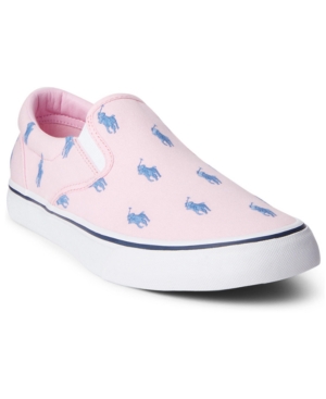 Polo Ralph Lauren Men's Thompson Allover Pony Canvas Sneaker Men's Shoes