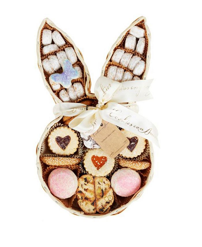 Cookies Con Amore Assorted Gourmet Italian Cookies Bunny Easter Basket