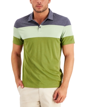 Alfani Men's Alfatech Colorblocked Polo Created for Macy's