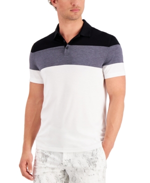 Alfani Men's Alfatech Colorblocked Polo Created for Macy's