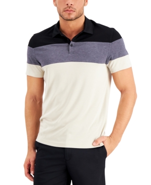 Alfani Men's Alfatech Colorblocked Polo Created for Macy's