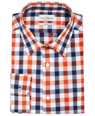 Lucky Brand - Men's Slim-Fit Moisture-Wicking Check Dress Shirt