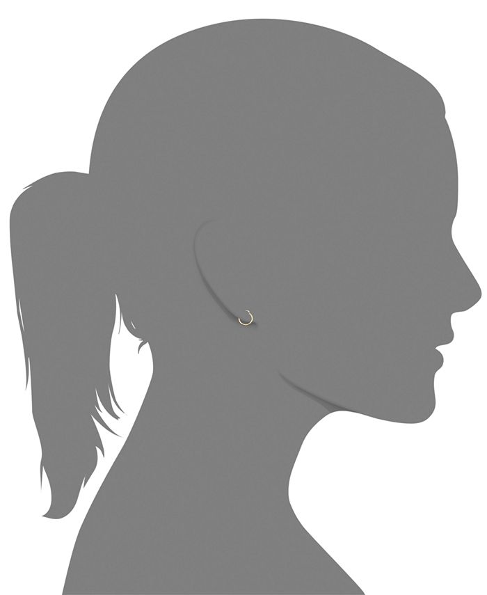 flat flower earrings