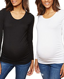 BumpStart Long Sleeve Maternity T-shirt (2 Pack)