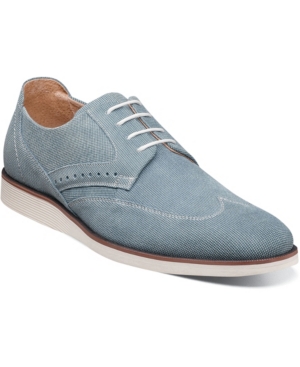Stacy Adams Men's Luxley Wingtip Oxfords Men's Shoes In Sky Blue | ModeSens
