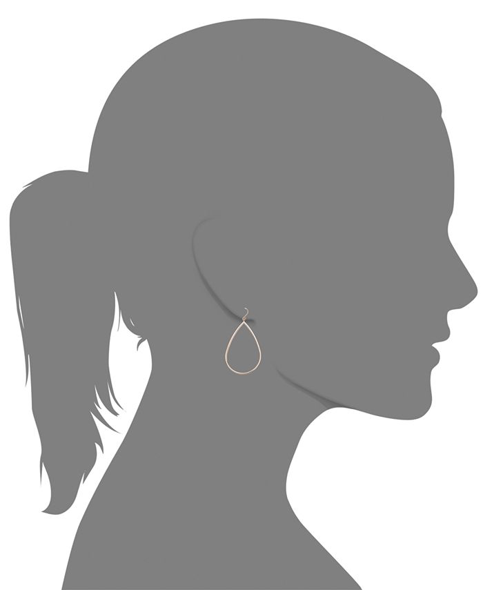 Macy's - 14k Rose Gold Vermeil Earrings, Teardrop Dangle Earrings