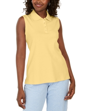 Karen Scott Cotton Polo Shirt Created for Macy's