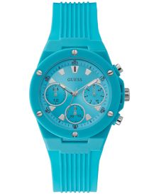 Women's Turquoise Silicone Strap Watch 39mm