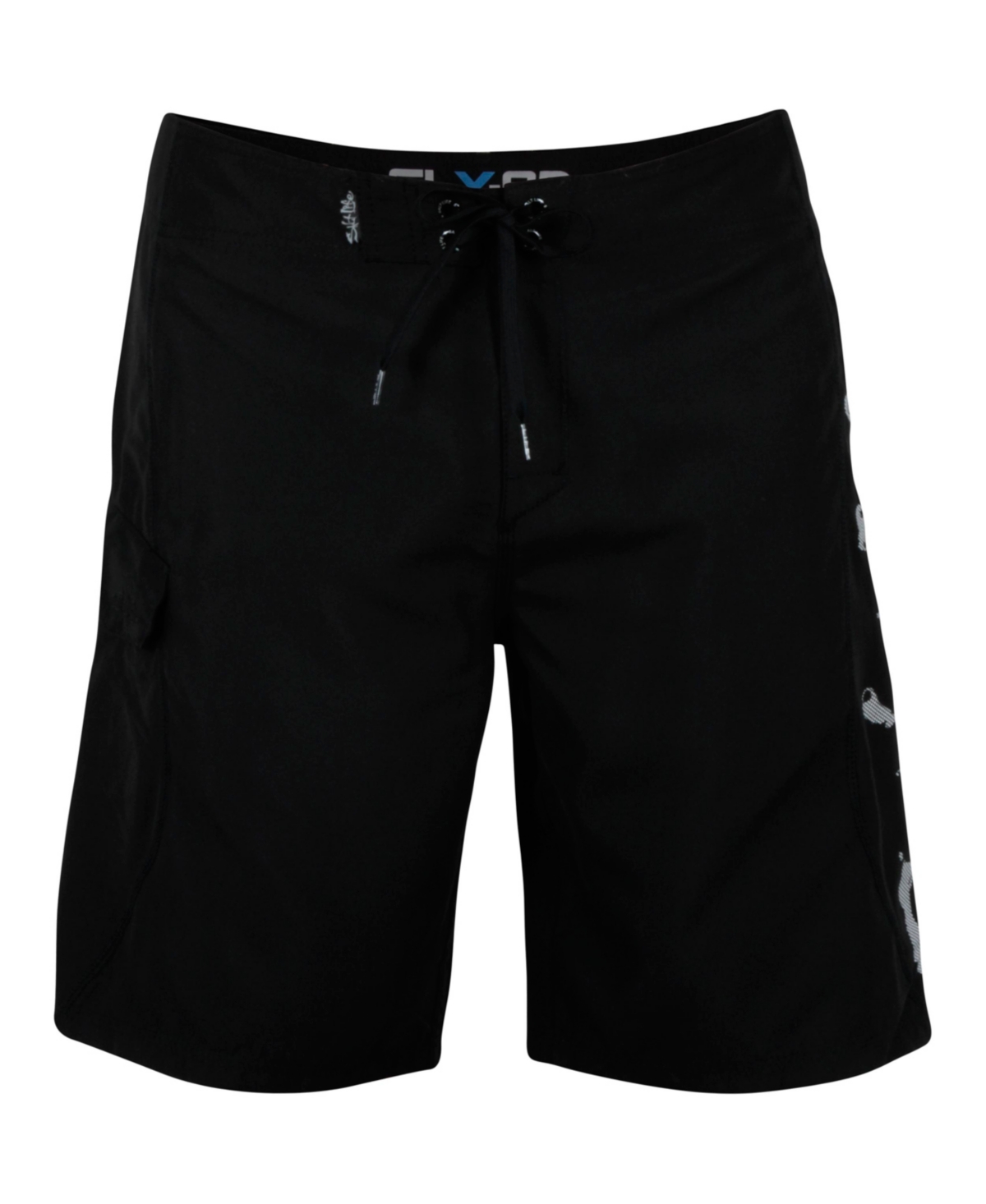 Salt Life Men's Stealth Bomberz Aqua Shorts In Black