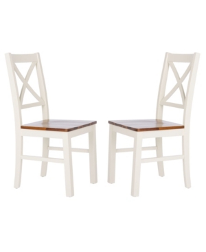 Shop Safavieh Akash Dining Chair, Set Of 2 In White