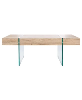 Jacob Rectangular Glass Leg Modern Coffee Table