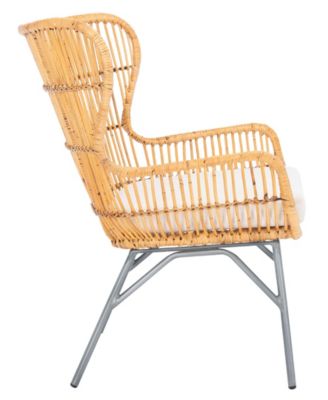 Lenu Rattan Accent Chair with Cushion