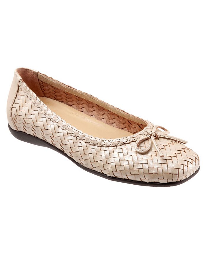 Trotters Womens Accent Ballet Flat 