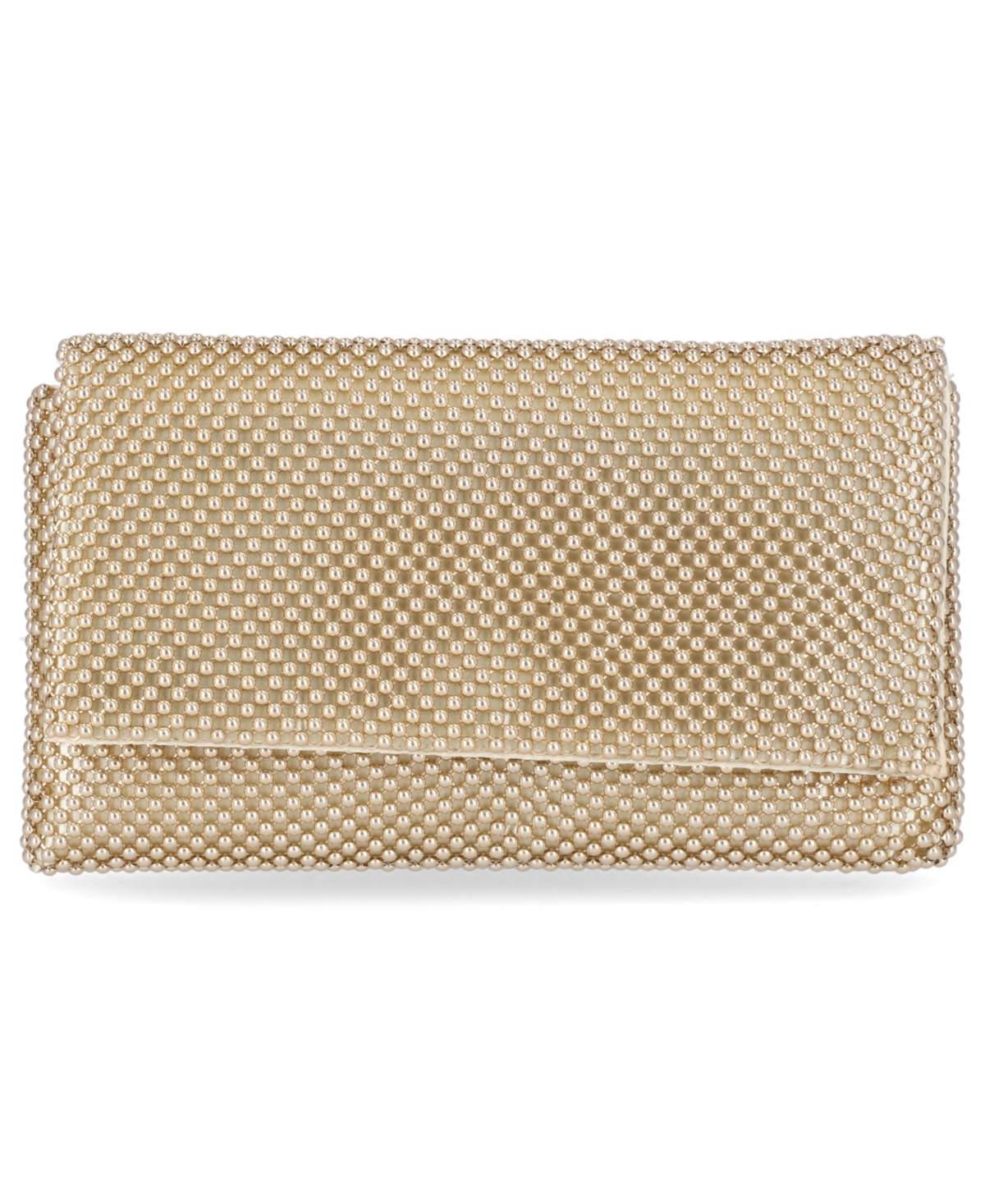 Inc International Concepts Prudence Shiny Mesh Clutch, Created For Macy's In Gold,gold