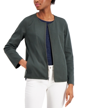 Eileen Fisher Zip-Up Cardigan
