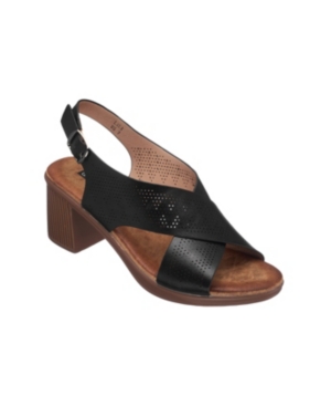 Gc Shoes Women's Lala Cross Strap Heeled Sandal Women's Shoes
