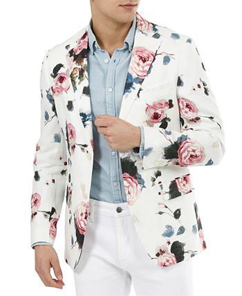 Macys mens linen best sale blazer