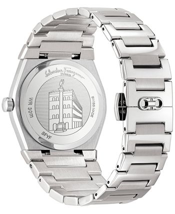 Salvatore Ferragamo - Men's Swiss Vega Stainless Steel Bracelet Watch 40mm