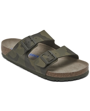 Birkenstock Men's Arizona Birko-flor Soft Footbed Two-strap Sandals From Finish Line In Green