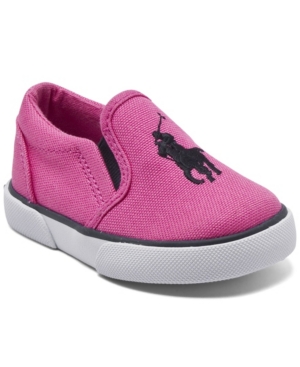 Polo Ralph Lauren Toddler Girls Bal Harbour Iii Slip-On Casual Sneakers from Finish Line