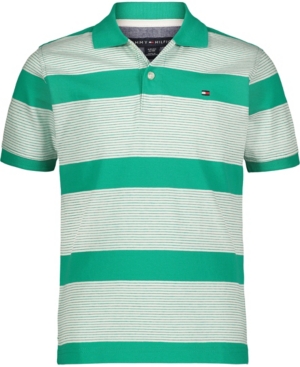 Little Boys End on End Stripe Polo Shirt