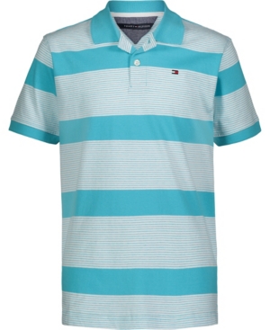 Little Boys End on End Stripe Polo Shirt