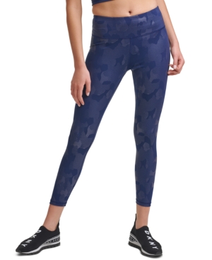 Dkny Sport Cloud Camo Printed High-Waist Leggings
