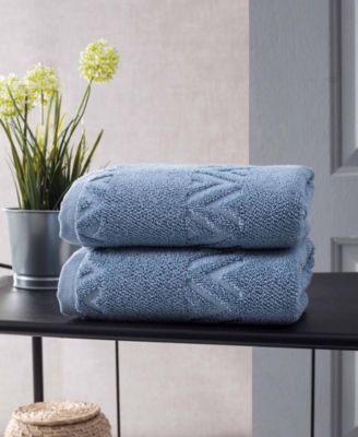 Turkish Cotton Sovrano Collection Luxury 2-Pc. Hand Towel Set
