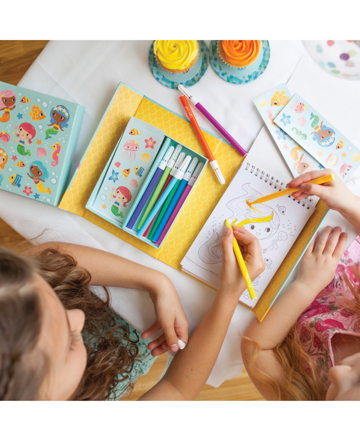 Tiger Tribe Mermaids Coloring Set with Markers and Stickers