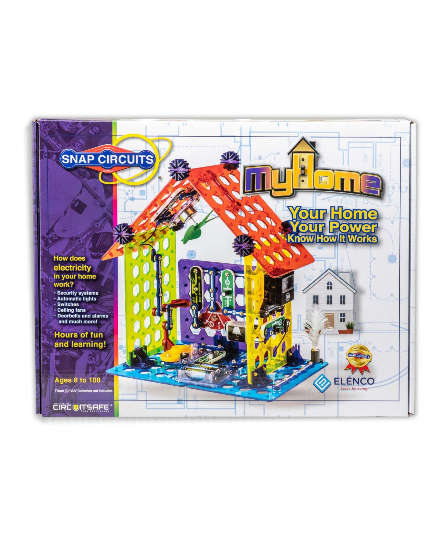 Детские игрушки Flat River Group MyHome 3-D Circuits 60-Piece Stem Learning Toy, Ages 8+ — фото 1