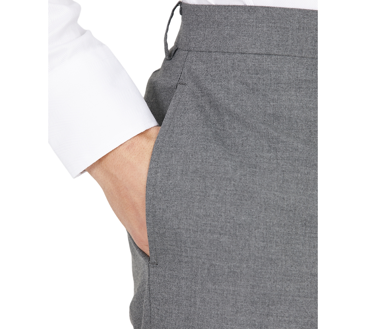 Shop Lauren Ralph Lauren Men's Classic-fit Ultraflex Machine Washable Dress Pants In Tan Solid