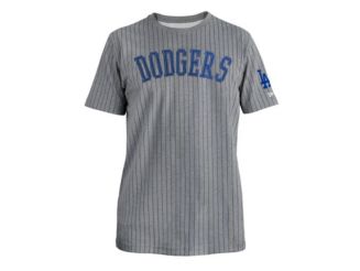 New Era Dodgers Pinstripe T-Shirt