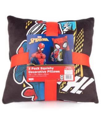 Disney CLOSEOUT! Spider-Man 2-Pk. Squishy 12" Square Decorative Pillows 