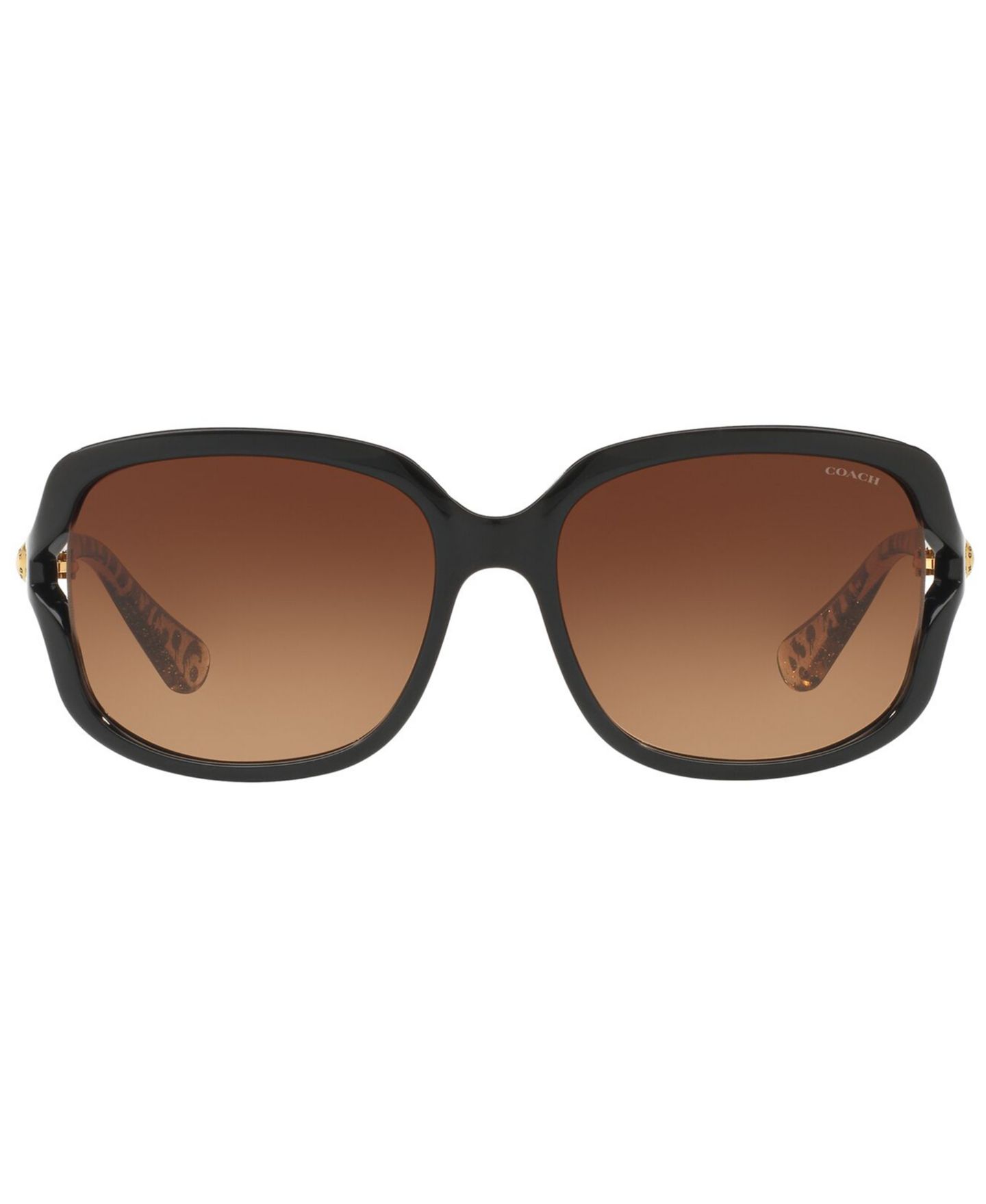 Женские солнцезащитные очки COACH Sunglasses, HC8169, цвет: Чёрный / Коричневый градиентный — фото 4