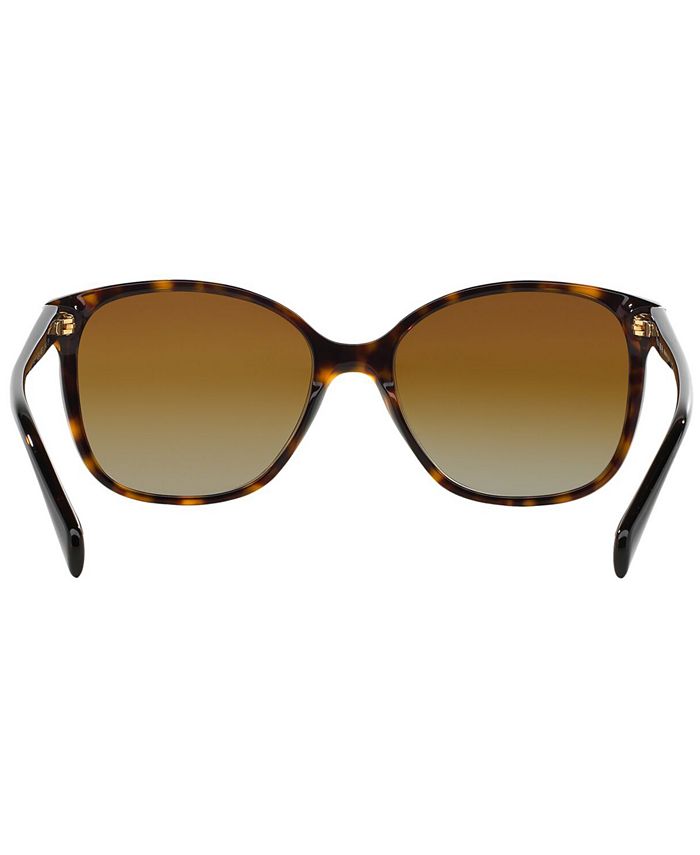 PRADA Polarized Sunglasses, PR 01OS - Macy's