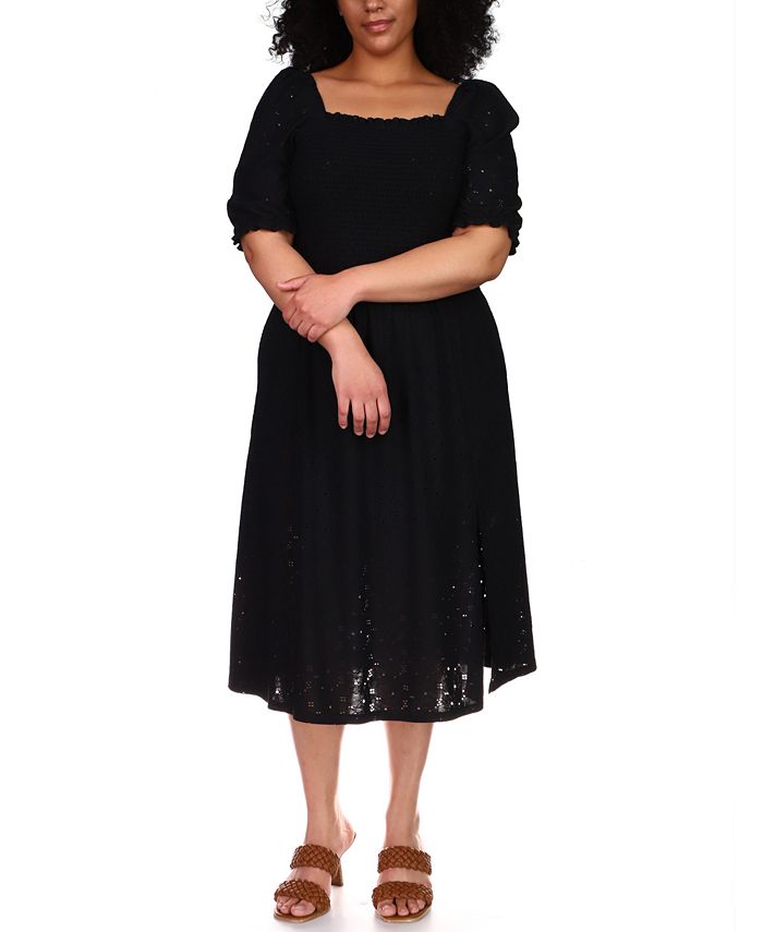 Kina Pacific Association Michael Kors Plus Size Puff Sleeve Midi Dress & Reviews - Dresses - Plus  Sizes - Macy's