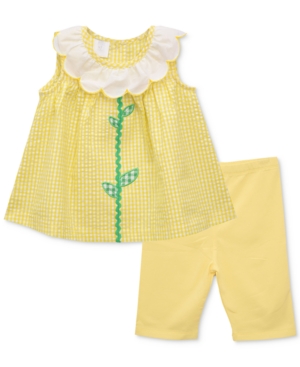 Bonnie Baby Baby Girls 2-Pc Sunflower Tunic & Shorts Set