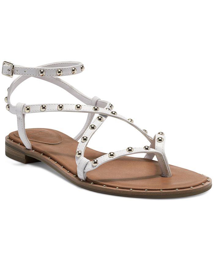 INC International Concepts Women's Darian Strappy Flat Sandals, Created ...