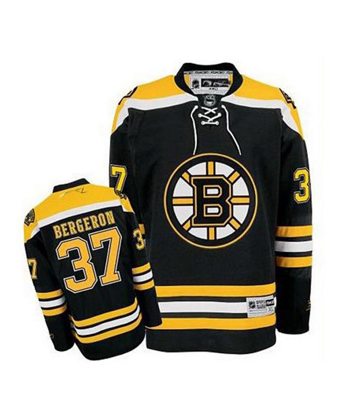 Youth Patrice Bergeron Black Boston Bruins Alternate Replica Player Jersey