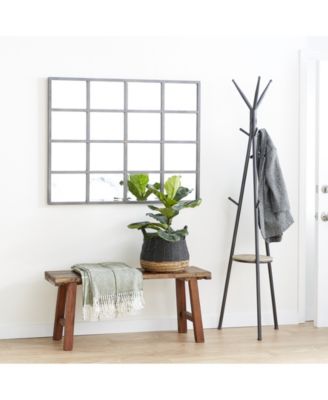 Industrial Metal Wall Mirror, 7.5" H x 51.5" L