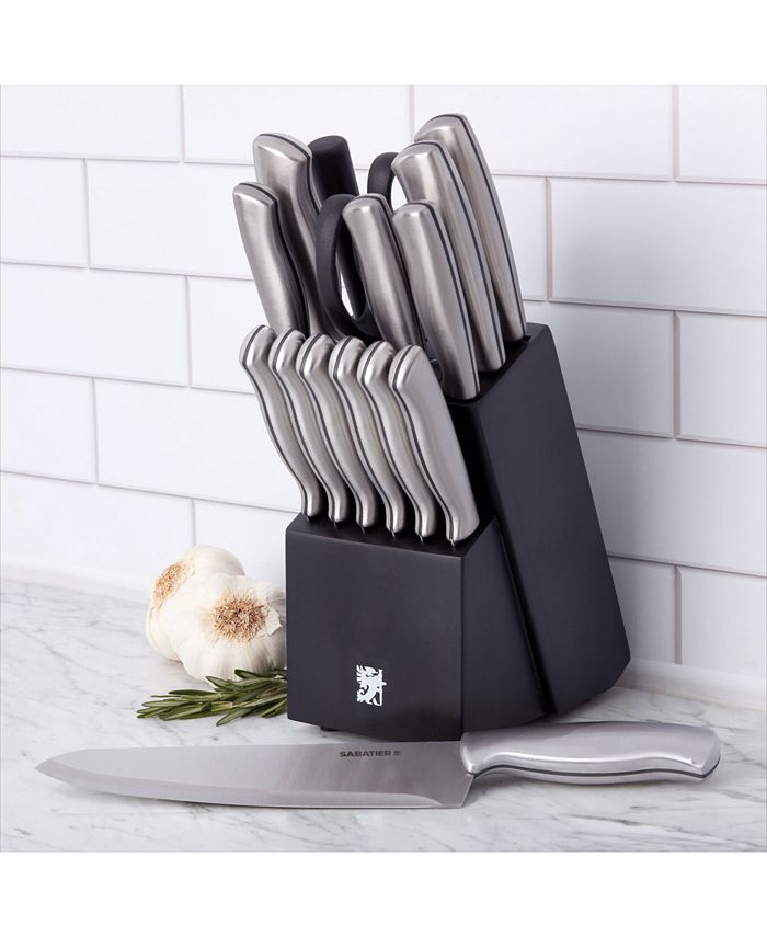 Sabatier 15-Pc. Stamped Stainless Steel Cutlery Set & Reviews - Home - Macy's