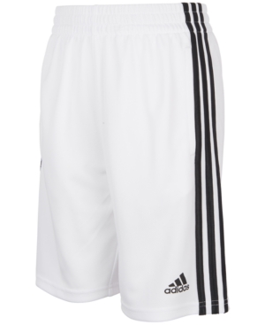 Shop Adidas Originals Big Boys Classic 3-stripes Shorts In White