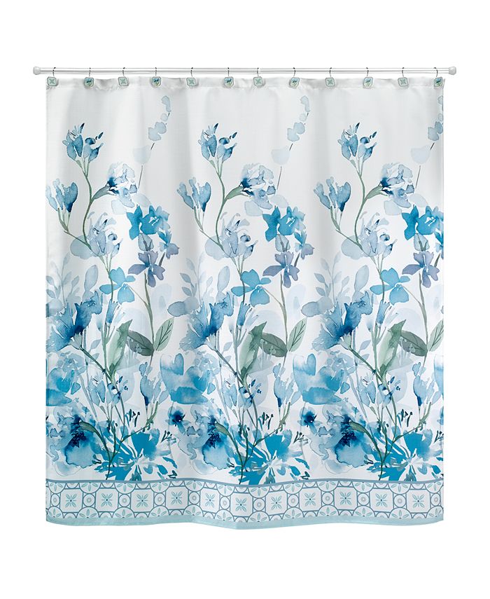 Avanti Garden View Floral Motif Printed Shower Curtain, 72" x 72" Macy's