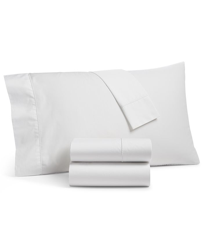 Martha Stewart Collection Solid Egyptian Cotton Percale 400 Thread