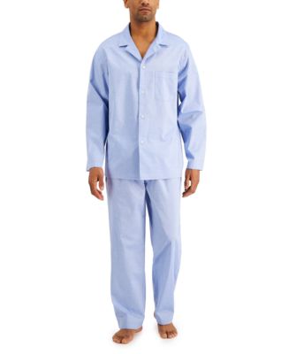 Club Room Men's 2-Pc. Solid Oxford Pajama Set, Created for Macy's - Macy's