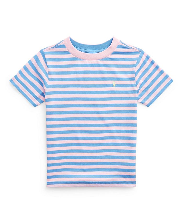 Polo Ralph Lauren Toddler Boys Striped Cotton-Blend Jersey Tee - Macy's