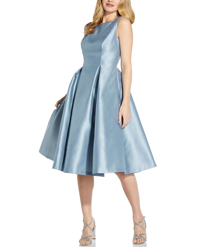 Adrianna Papell - Boat-Neck A-Line Dress