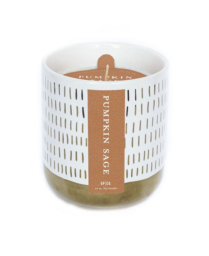 Greenmarket Purveying Co. Splendor Pumpkin Sage Soy Candle, 12 oz Macy's